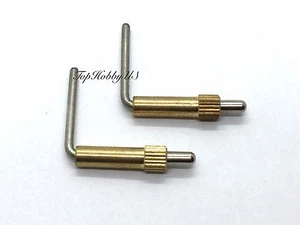 2PCS 1" Brass Canopy/Hatch Latch Right Angle 90 for RC Plane Boat Cars (US SHIP) - Imagen 1 de 2
