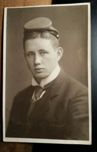 Werner Maletzky als Student mit Stürmer - SS 1911-1912 - Foto Rostock Studentika - Picture 1 of 2