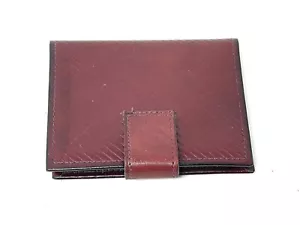 Capri Glove Cowhide Leather Wallet Women’s Vintage Burgundy-brown - Picture 1 of 4