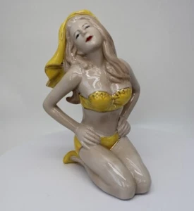 Figurine Bathing Beauty Sexy Art Deco Style Art Nouveau Style Porcelain - Picture 1 of 12