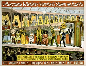 Barnum Bailey 1899a Peerless Prodigie Circus Poster Druck 17 x 11 Giclée-Druck - Bild 1 von 1