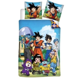 Dragon Ball Super Single Duvet Cover Set 140 x 200 cm Goku- Japanese Manga Anime - Picture 1 of 1