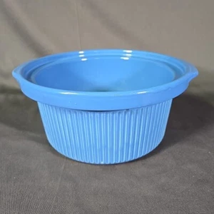 Rival Crockpot 3154 CERAMIC CROCK INSERT ONLY 4 Qt Pot - Blue - Picture 1 of 7