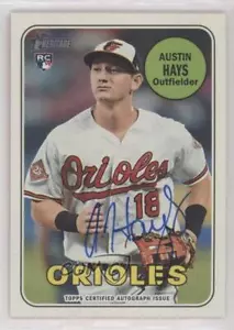 2018 Topps Heritage Real One Auto Austin Hays #ROA-AH Rookie Auto RC - Picture 1 of 7