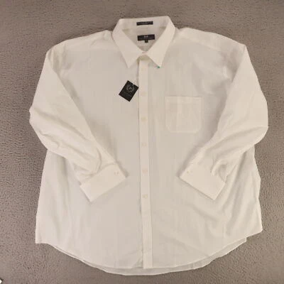 Camisa Phat Farm Para Hombres 4XL 20 34/35 Blanca Auto Rayas 100% Algodón Bolsillo Abotonado Foto 1 de 4