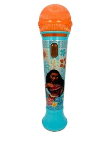 Disney Moana Sing Along Micrófono Juguete Se Ilumina Funciona Naranja Azul - Imagen 1 de 6