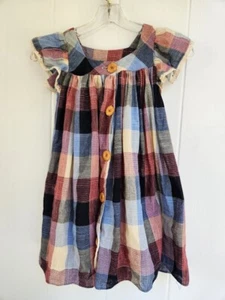 Laura Ashley London Girls Layered Dress Plaid Size 6X - Picture 1 of 8