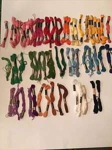 Estate Sale Vintage 65 Piece Lot DMC, J & P Coats, Coats & Clark’s Floss - Picture 1 of 13