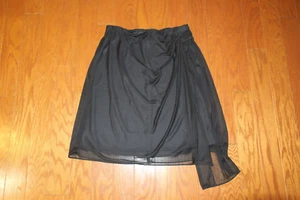DAMEN L P PETITE SIZE STRETCH ❤️ ALEX ❤️ Rock 22"-LÄNGE GEFÜTTERT SCHWARZ A-LINIE - Bild 1 von 3