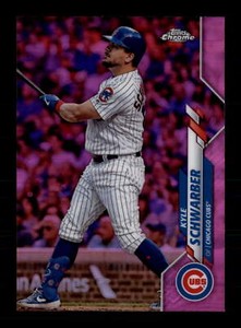 2020 Topps Chrome Pink Refractor #85 Kyle Schwarber Chicago Cubs Baseball Card