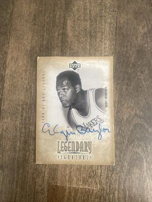 Leyendas de la NBA Upper Deck 2000-01 - Legendary Signatures #EB Elgin Baylor (AU) Foto 1 de 4
