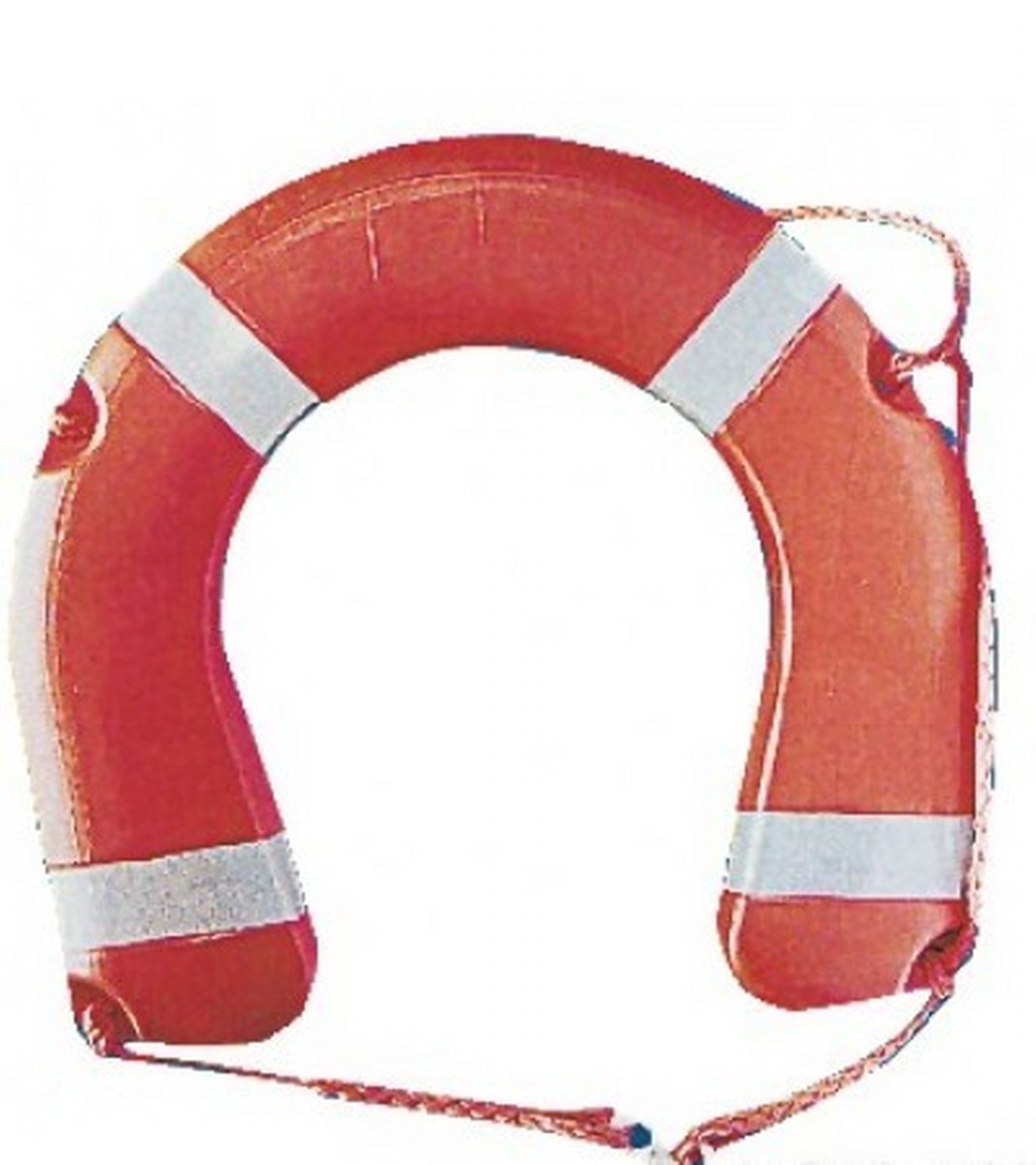 Salvagente Anulare Ø60cm Fornautica - Omologato RINA Con Cima Galleggiante 30m Arancione - Foto 2