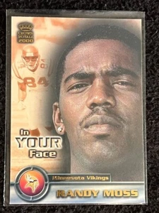 2000 CROWN ROYALE IN YOUR FACE RANDY MOSS VIKINGS - Picture 1 of 1