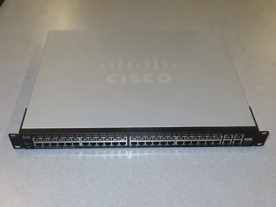 Cisco SF300-48PP Rack Mountable 48-Port 10/100 PoE+ Network Switch SF300-48PP-K9 - Image 1 of 3