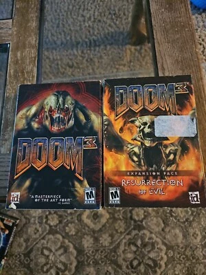DOOM 3  & Expansion Pack Resurrection of Evil (PC, 2005) Computer Game See Desc. - Image 1 of 4