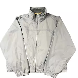 Vintage Haband Jacket Mens 3XL Light Gray Light Windbreaker Weight Full Zip - Picture 1 of 6