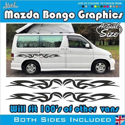 MAZDA BONGO Camper Side friendee Stripe Decals Stickers Van Graphics NO P&P 048 - Image 1 of 3
