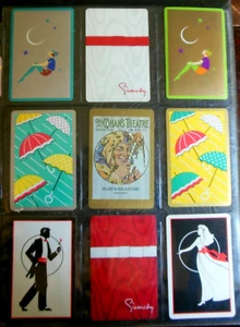 9 CONGRESS JOKERS Vintage Swap Playing Cards - Deco Peter Pan PR-Umbrella PR + - Bild 1 von 2