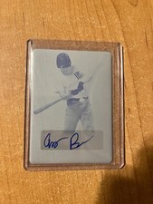 2021 Leaf Perfect Game - Andrew Burns - Cyan Printing Plate Auto #d 1/1