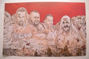 Stampa ECW Mount Rushmore Dreamer, Taz, Van Dam, Sabu di Michael Calero - Foto 1 di 9