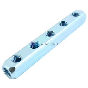 Air Compressor 1/4PT 5-Way Air Hose Pipe Inline Manifold Block Splitter✦Kd - Picture 1 of 5