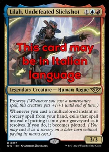 MTG LILAH, UNDEFEATED SLICKSHOT EXC - LILAH, IMBATTUTA TIROLESTO 217 - OTJ - Picture 1 of 1