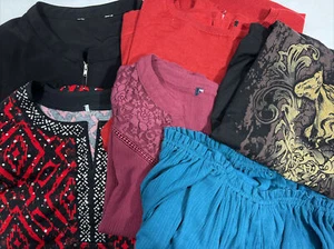 Lot Of 6 Women’s Size PL or PXL Blouses Sweaters Tops 38” Bust Lengths Vary EUC - Picture 1 of 15