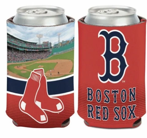 BOSTON RED SOX FENWAY 2 SIDED SOFT FOAM CAN BOTTLE COOZIE KOOZIE COOLER HOLDER Cover