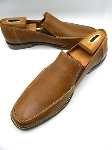Sandro Moscoloni Tan Leather Men’s Slip On Loafer Size 10 D WO RP $325 - Picture 1 of 17