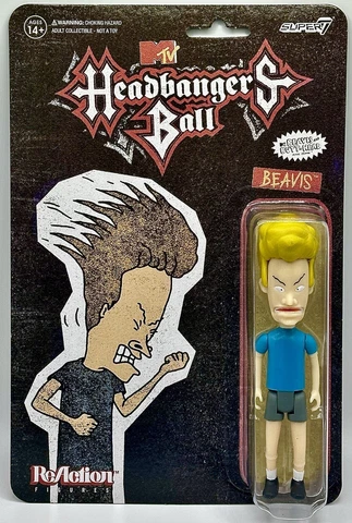 Super7 Beavis & Butt-Head ReAction Figure  Headbangers Ball BEAVIS New & Sealed Cover