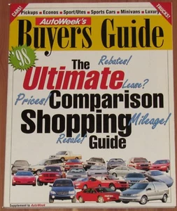 1998 AUTOWEEK MAGAZINE BUYERS GUIDE, ULTIMATE COMPARISON SHOPPING GUIDE - Picture 1 of 1