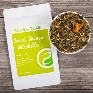 Sweet Mango Mirabelle Green Tea - Loose Leaf - Fusion Teas - Picture 1 of 5