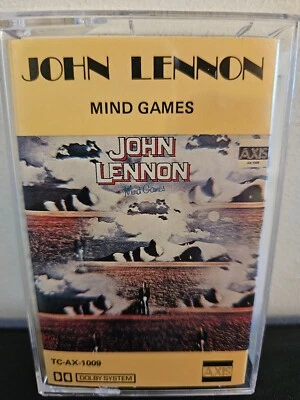 JOHN LENNON Mind Games 1980 CASSETTE TAPE THE BEATLES SOLO POP ROCK - Image 1 of 4