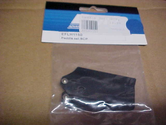 E-FLITE HELICOPTER PART - EFLH1150 = FLYBAR PADDLE SET : BCP  (NEW) - Image 1 of 1