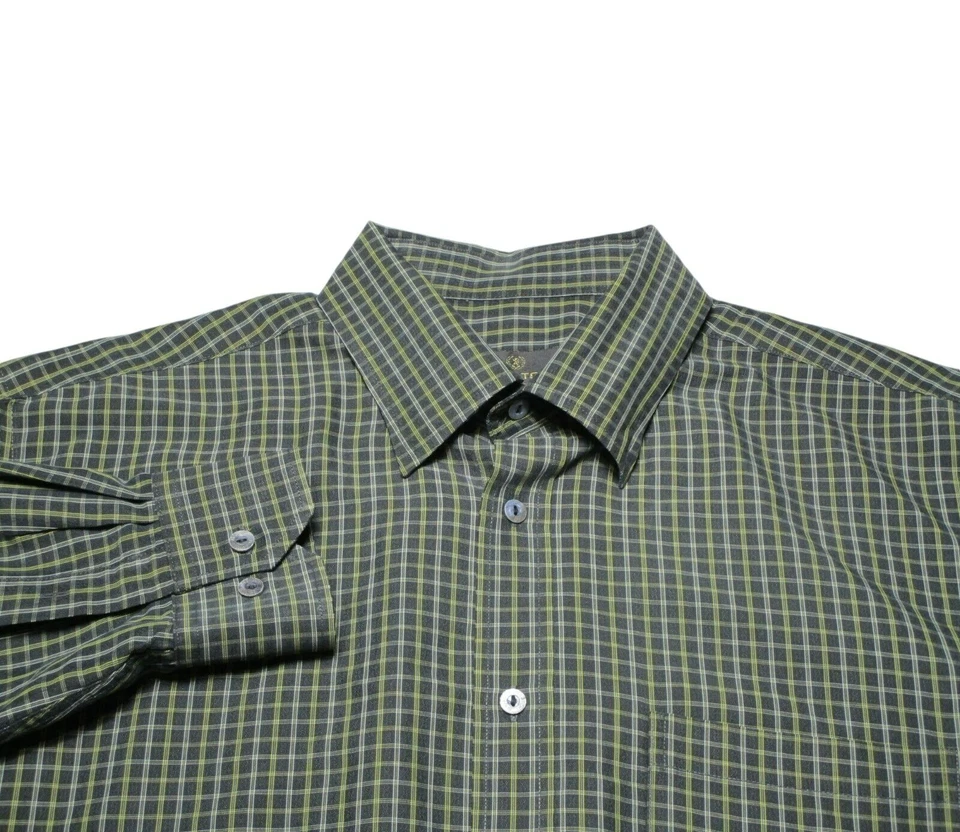 Bugatchi Uomo Men's Size - XL Black Check Long Sleeve Button Down Shirt - Image 1 of 4