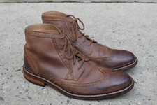 Cole Haan Willams Welt Boot Brown Leather Wingtip sz 9 M MENS US