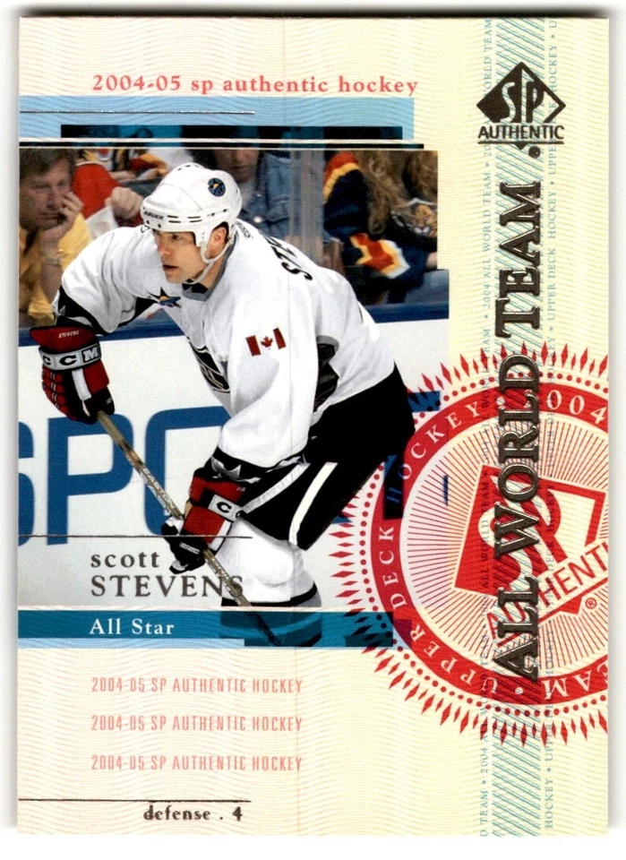 Scott Stevens 2004-05 SP Authentic AWT #124 New Jersey Devils - Image 1 of 2