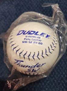 NEW! Dudley SW-12 RF80 Thunder SW Cor44 SLOW PITCH Raised Stich Blue Softball - Picture 1 of 3