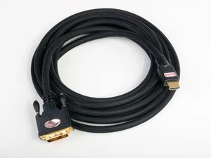 33ft HDMI to DVI-D Male Gold Adapter Cable HDTV Cord CL2 Rated - Picture 1 of 1