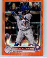 2022 Topps Pro Debut Chrome Refractor Orange Lava #PDC-32 Robert Puason RC /25