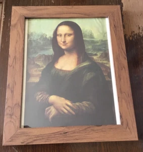 1452-1519 LEONARDO DA VINCI VINTAGE 1934 RE-PRINT OF THE MONA LISA 90yo Reprint - Picture 1 of 12