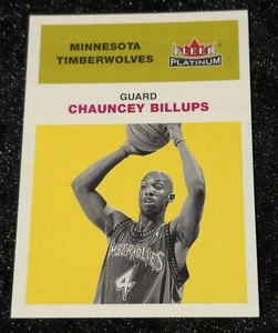 2001-02 Fleer Platinum NBA Minnesota Timberwolves Chauncey Billups Card #25 - Picture 1 of 2
