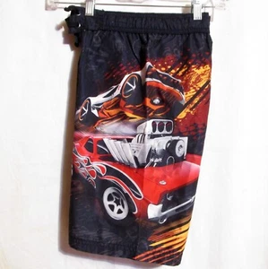 Boys Mattel Hot Wheels Swim Trunks Bottoms Board Shorts Car Print Size M / 8 NEW - Picture 1 of 12