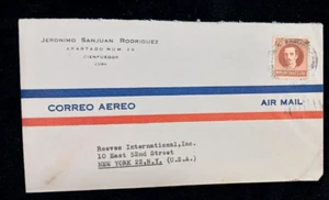 Business International Mail Briefmarke Kuba - New York City 52 Straße USA - Bild 1 von 3