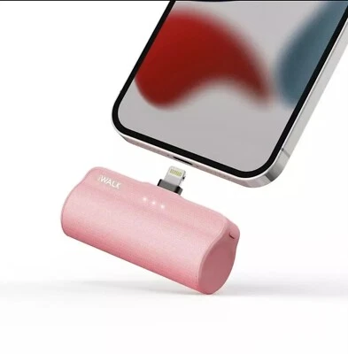 iWALK LinkPod3 3350mAh Portable Pink iPhone Charger Power Bank Airpods  - Image 1 of 3