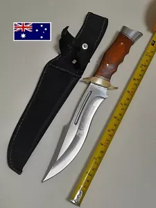 Bowie Knife Large Fixed COLUMBIA SA78 Full Tang Hunting Survival Outdoor Camping - Picture 1 of 10
