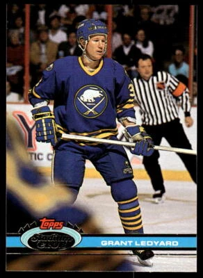 1991-92 Stadium Club #169 Grant Ledyard Buffalo Sabres Hockey Card - Image 1 of 2