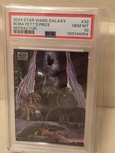 2024 Topps Chrome Star Wars #32 Boba Fett's Prize Refractor PSA 10 Gem Mint - Picture 1 of 2