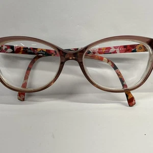 Vera Bradley Brienne Rosa Gafas Florales 50-16-135 Solo Monturas - Imagen 1 de 8
