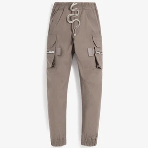 RICK OWENS MASTODON TE-34-DUST Fogachine Cargo Pant Cotton Stretch Zip 50-52 42 - Picture 1 of 4